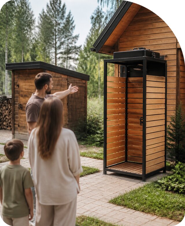 Душ для дачи в Черняховске по цене от 40872 р. | РадиДОМА-Чрх